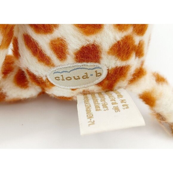 Cloud B Plush Sleeping Giraffe Rattle Plush Stuffed Animal Toy 8" - Picture 4 of 4